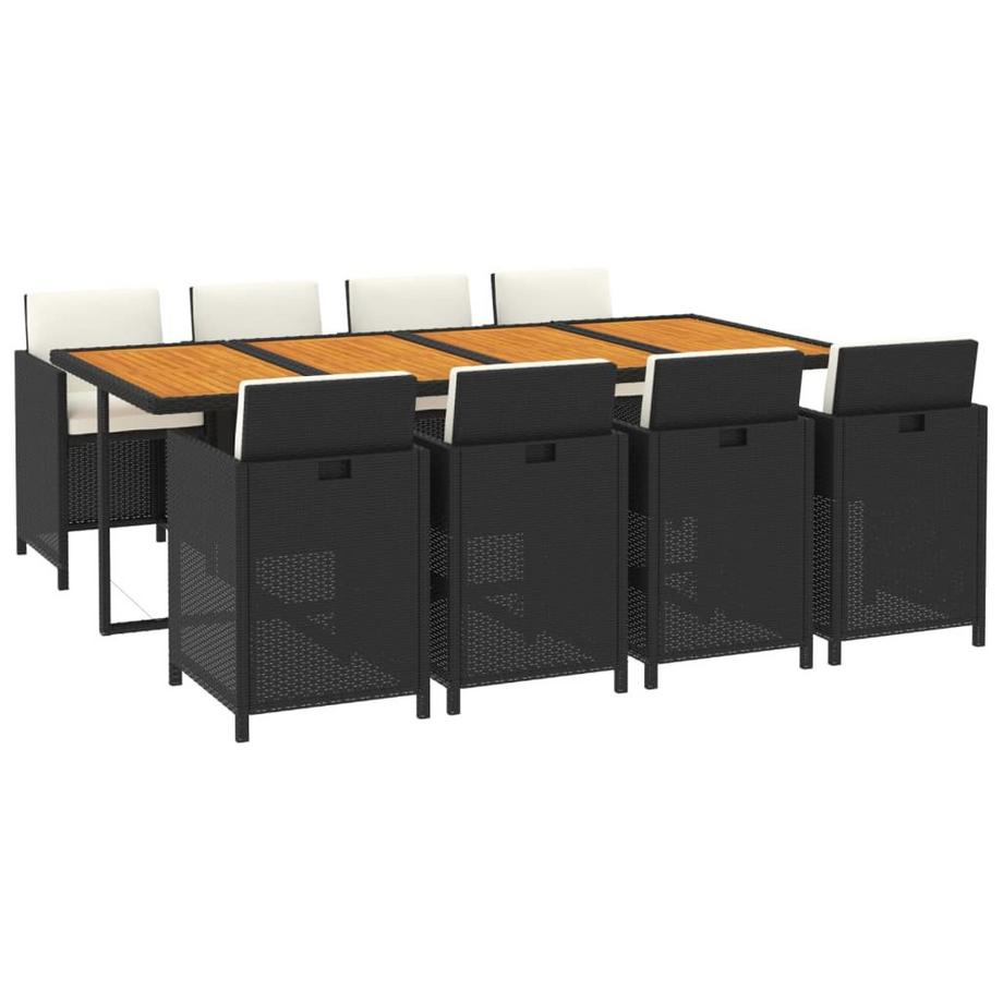 VidaXL set da pranzo per giardino Polirattan  