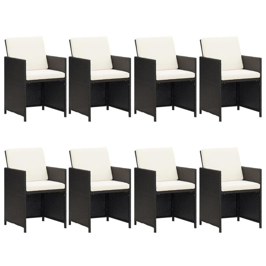 VidaXL set da pranzo per giardino Polirattan  