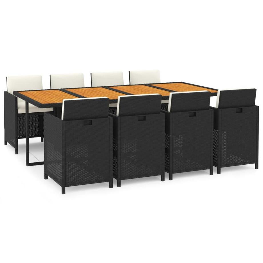 set da pranzo per giardino Polirattan