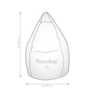 Sitting Point Sitzsack BeanBag Shara XL, grau  