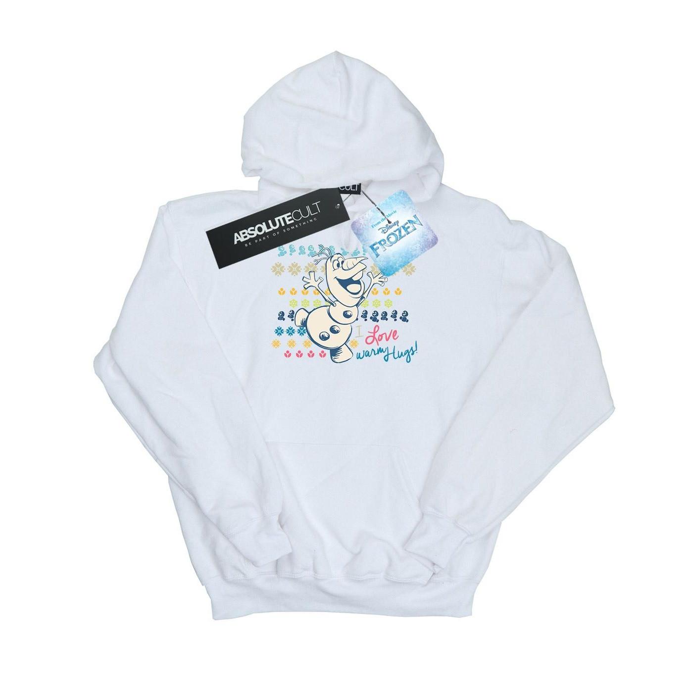 Image of Frozen I Love Warm Hugs Kapuzenpullover Jungen Weiss 116