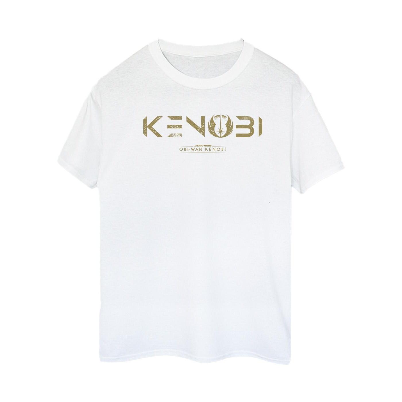 Image of Obiwan Kenobi Logo Tshirt Damen Weiss S