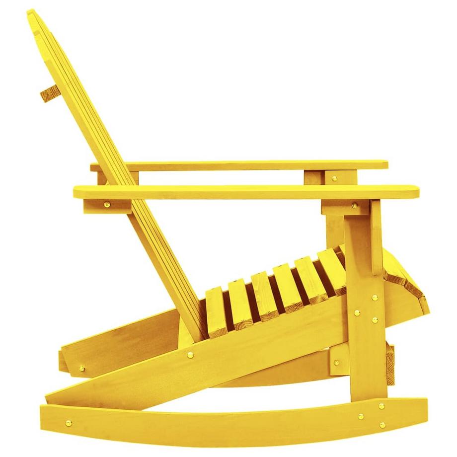 VidaXL Chaise à bascule de jardin bois  