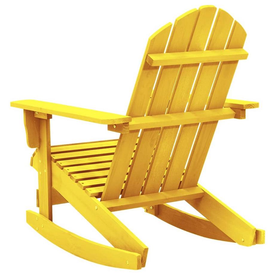 VidaXL Chaise à bascule de jardin bois  