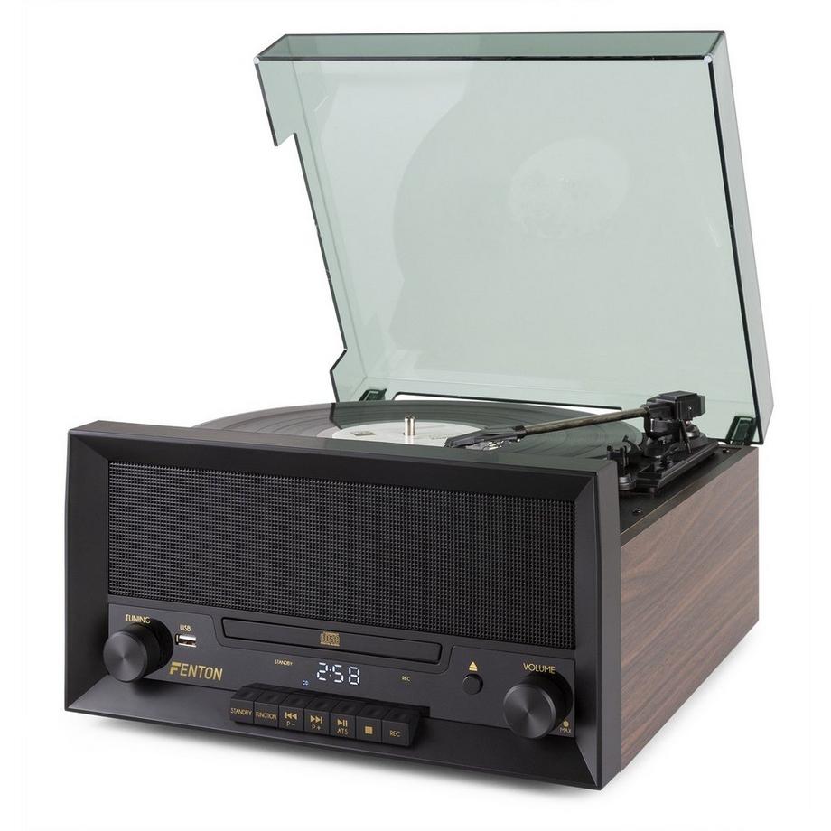 Fenton  Fenton RP135W Tourne-disque entraîné par courroie Bois Manuel 