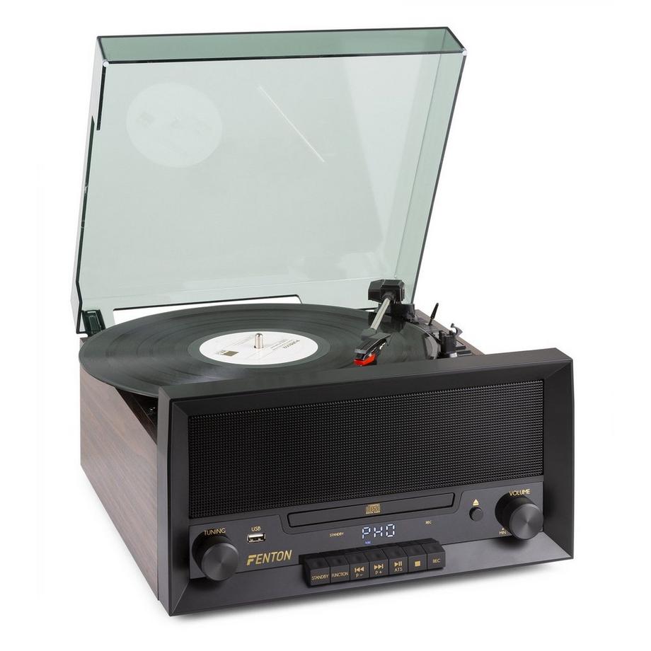 Fenton  Fenton RP135W Tourne-disque entraîné par courroie Bois Manuel 