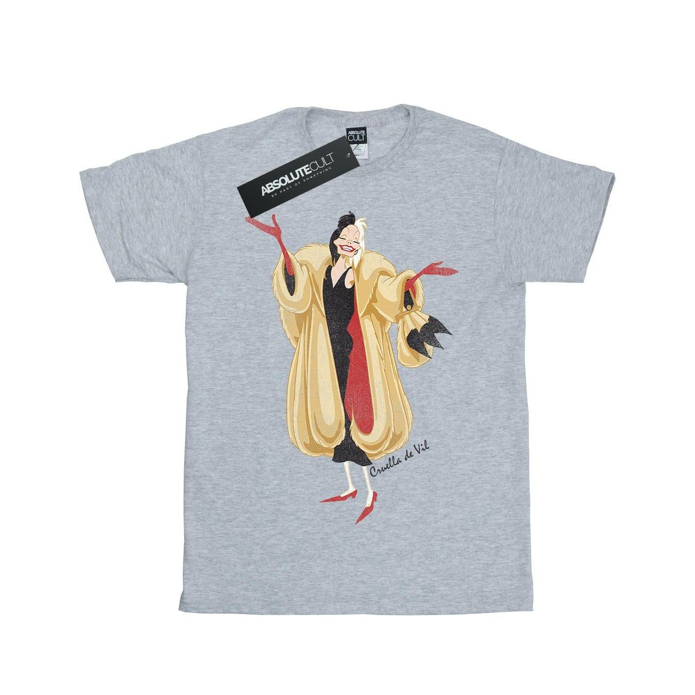 Image of 101 Dalmatians Classic Cruella De Vil Tshirt Jungen Grau 140/146