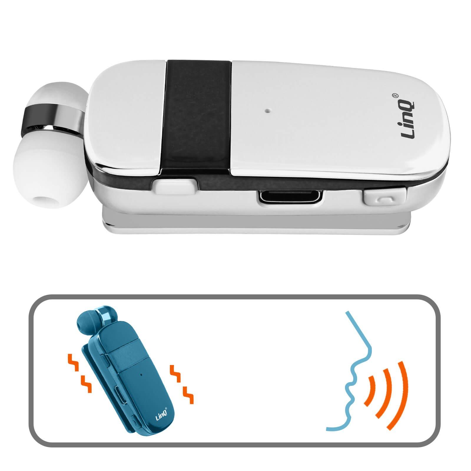 Avizar  LinQ R8344 Bluetooth Headset Weiß 