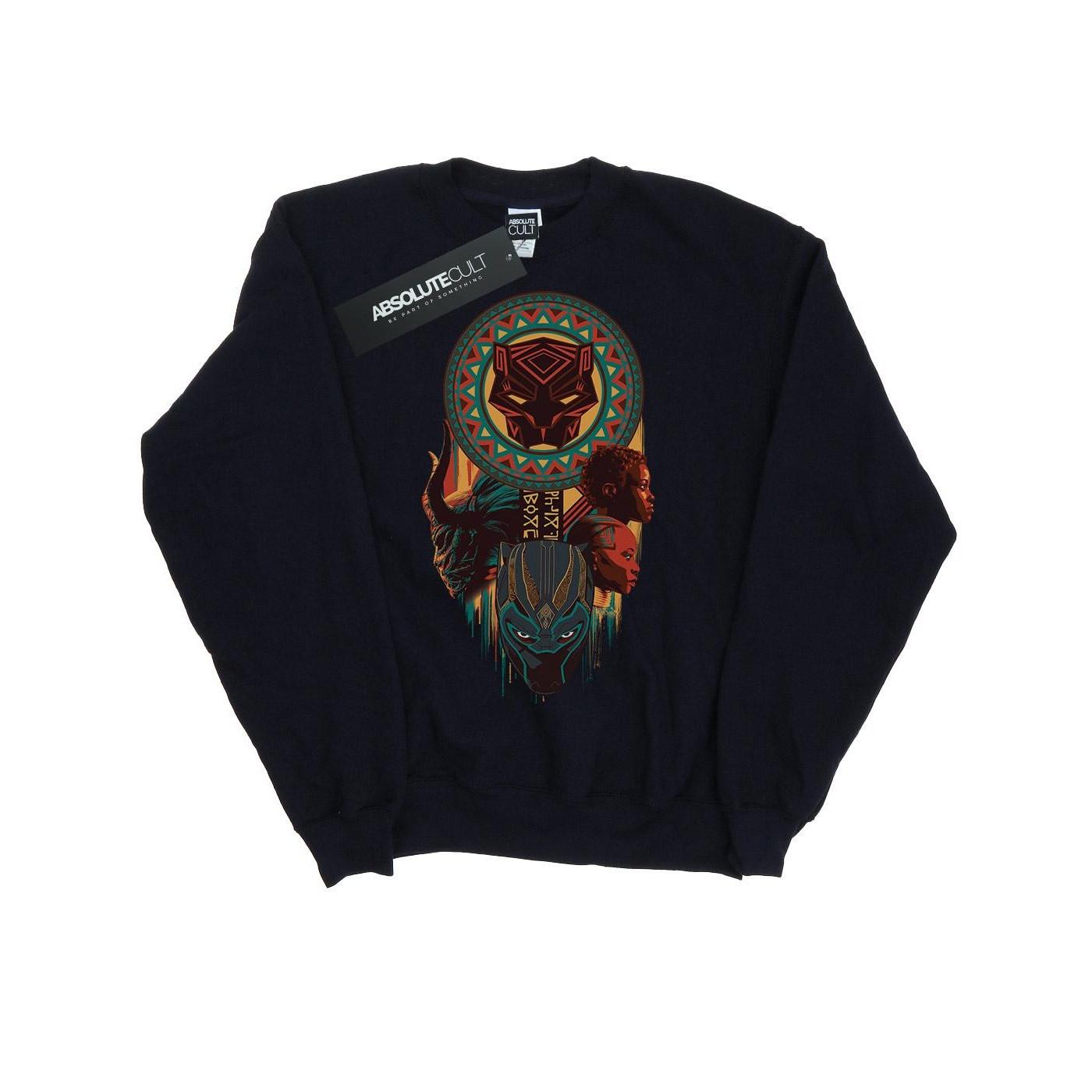 Image of Black Panther Totem Sweatshirt Mädchen Marine 152-158