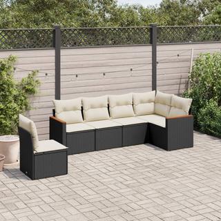 VidaXL set divano da giardino Polirattan  