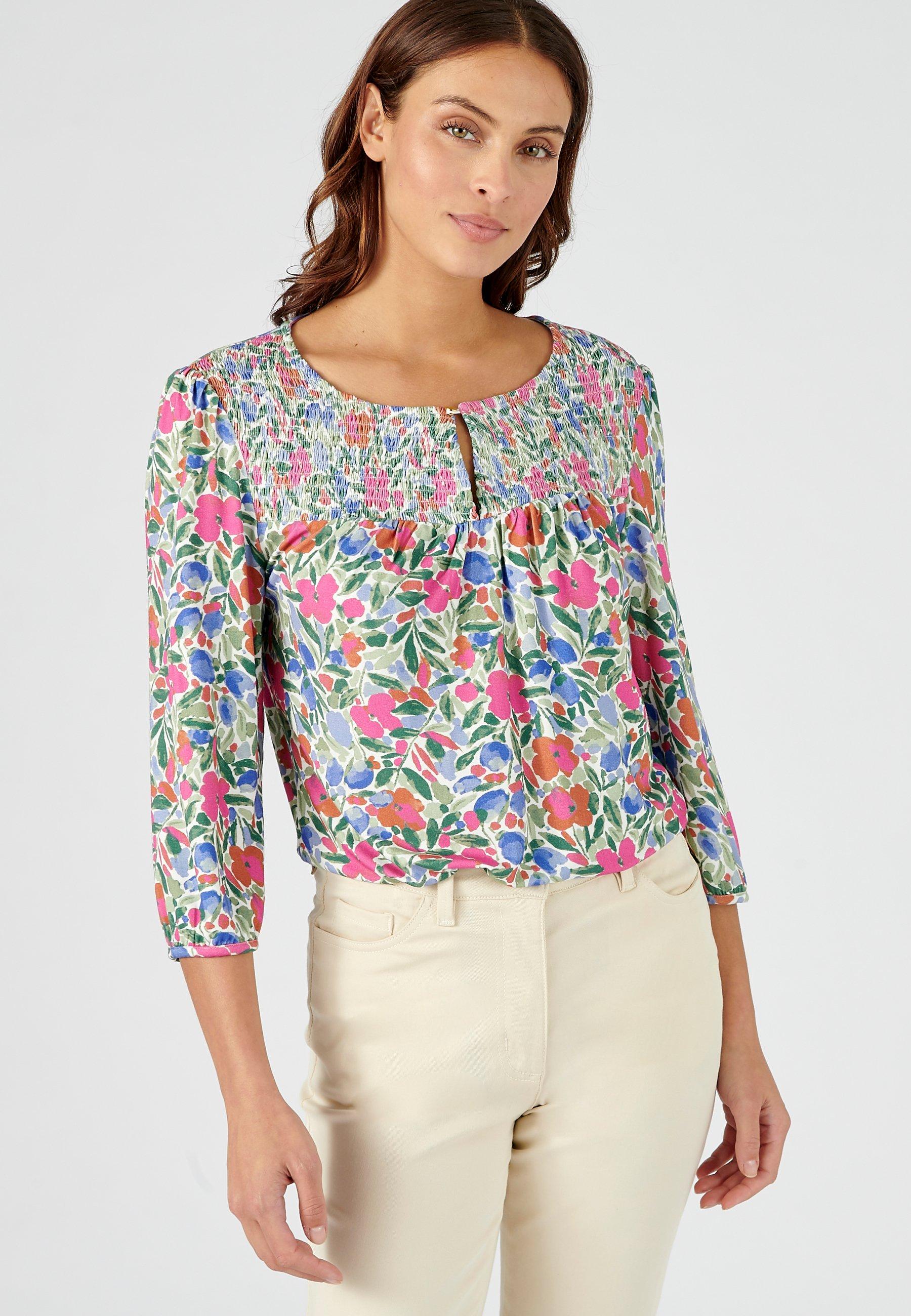 Image of Fließende Bluse Aus *viskosefaser Lenzing(tm) Ecovero(tm). Damen Rosa 54/56