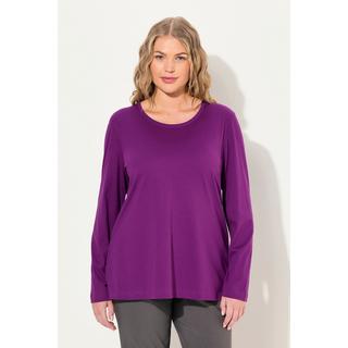 Ulla Popken  Maglia aderente con scollo a girocollo e maniche lunghe 