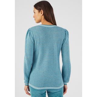 Damart  Pull rayé mélange laine 