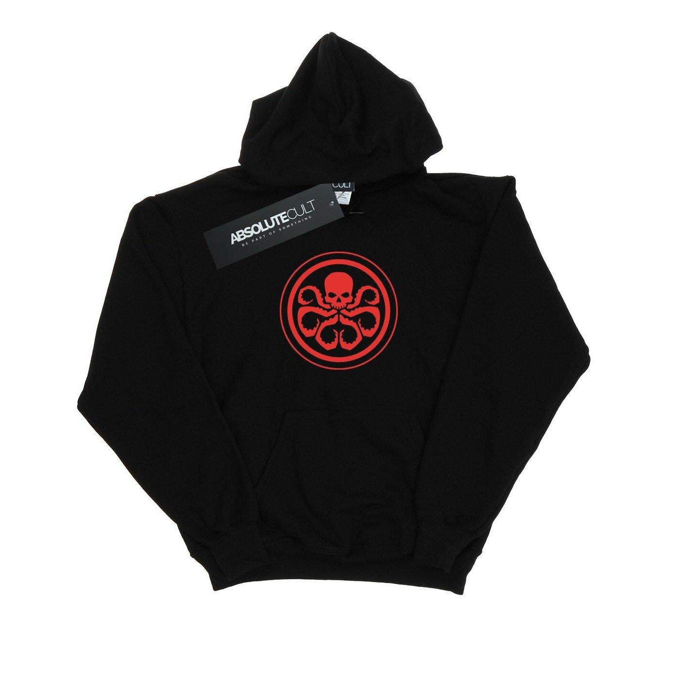 Image of Hydra Logo Kapuzenpullover Unisex Schwarz 152-158