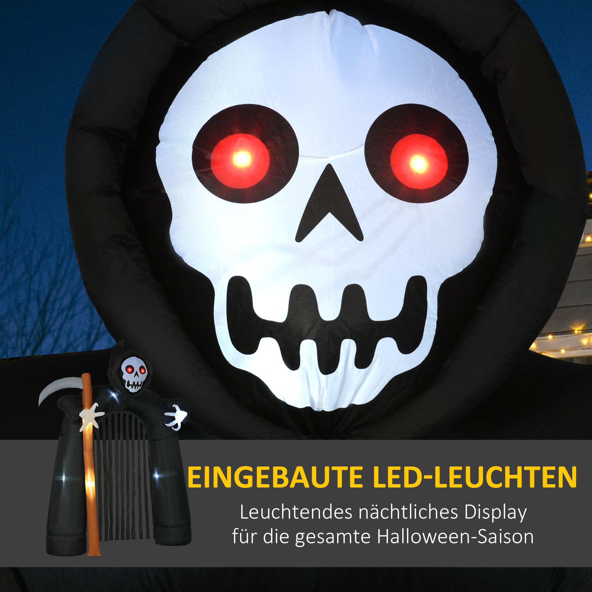 HOMCOM Aufblasbare Halloween-Dekoration  