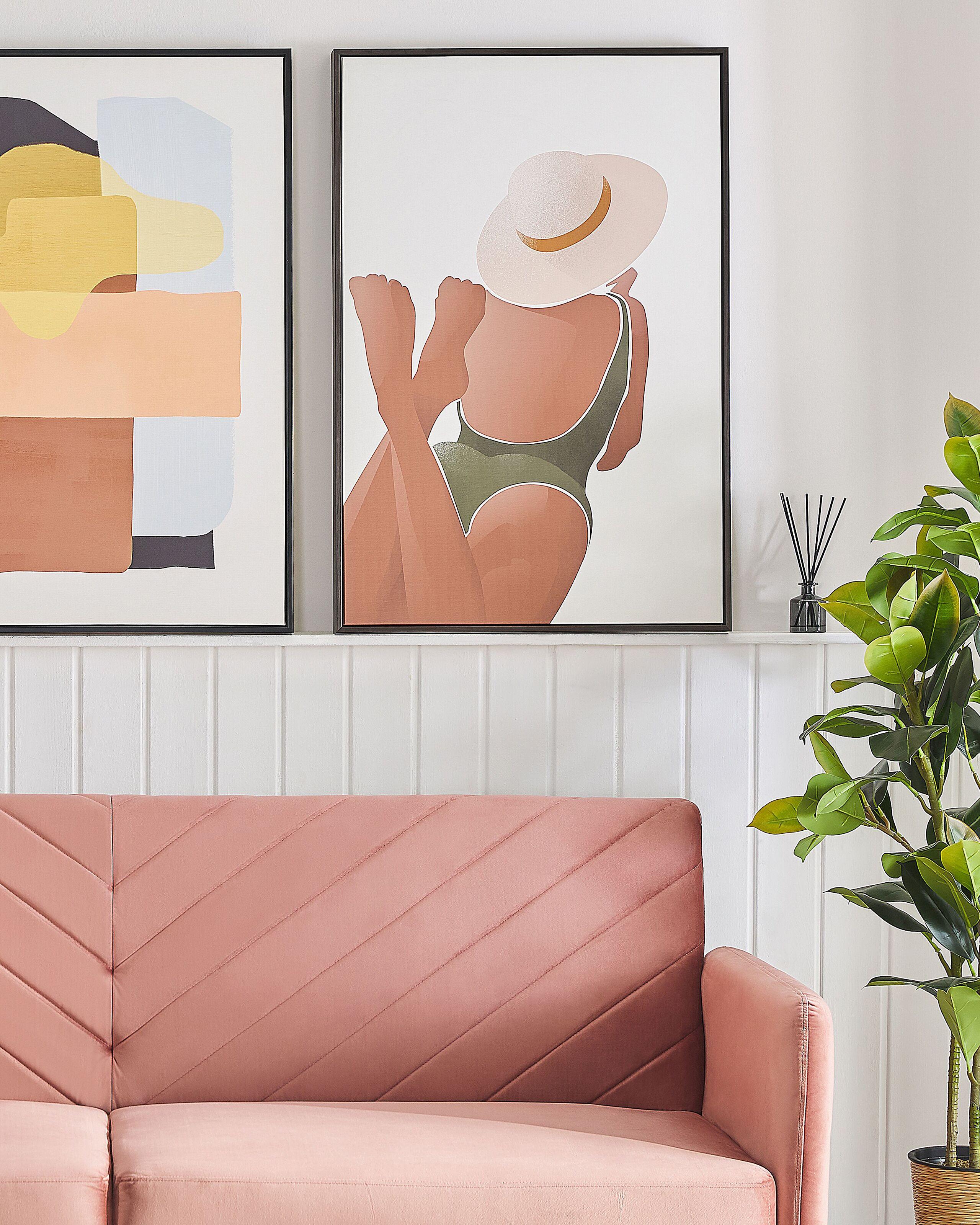 Beliani Canvas aus Stoff Modern FELTRINA  