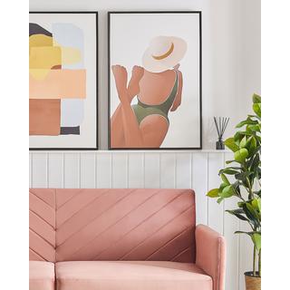 Beliani Imprimé sur toile en Tissu Moderne FELTRINA  