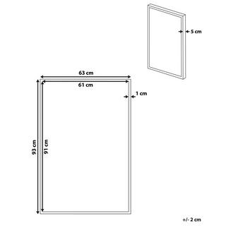 Beliani Canvas aus Polyester Modern FELTRINA  