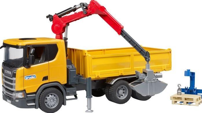 Image of ScaniaSuper 560R Baust.-LKW Kran+2Pal. Multicolor