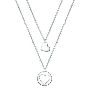 Femme Collier en acier inoxydé Coeur