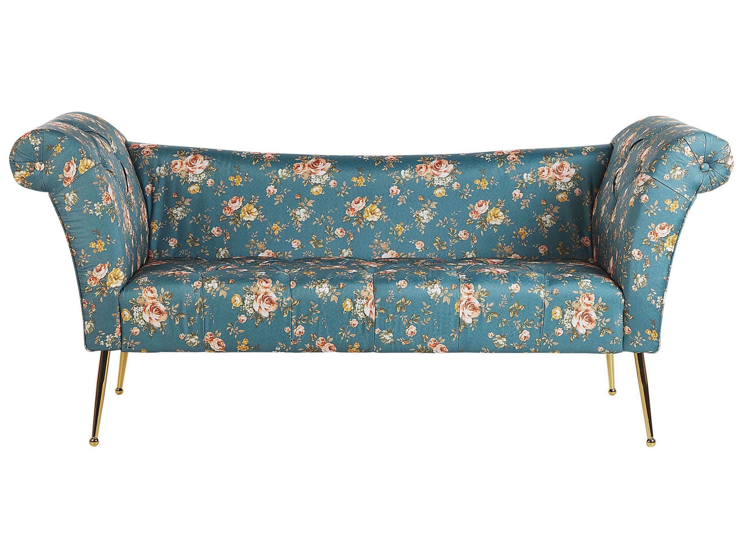 Image of Chaiselongue aus Samtstoff Retro NANTILLY Chaiselongue aus Samtstoff Retro NANTILLY