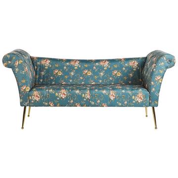 Chaiselongue aus Samtstoff Retro NANTILLY