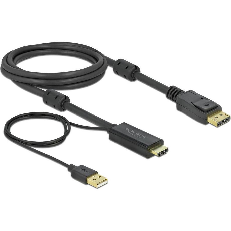 DeLock  Câble  HDMI – Displayport, HDMI/USB 