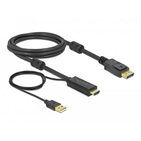 DeLock  Câble  HDMI – Displayport, HDMI/USB 