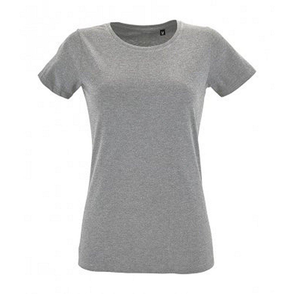 Image of Tshirt, Kurzärmlig Damen Taubengrau L