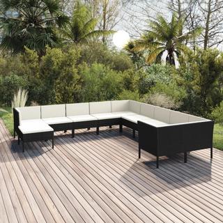 VidaXL Salon de jardin rotin synthétique  