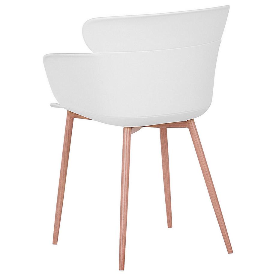 Beliani Lot de 2 chaises de salle à manger en Matière synthétique Moderne SUMKLEY  