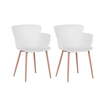 Lot de 2 chaises en Matière synthétique Moderne SUMKLEY