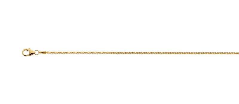 Image of Collier Zopf Gelbgold 750, 1.3mm, 42cm Unisex Gelbgold 42cm
