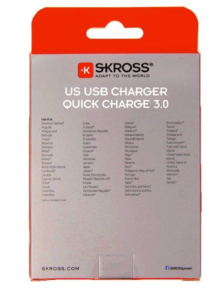 SKROSS  2.800120 chargeur d'appareils mobiles Universel Blanc Secteur Charge rapide Intérieure 