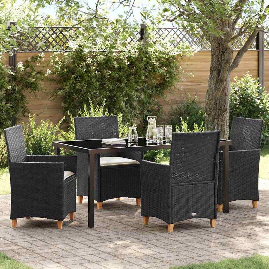 VidaXL Set da Pranzo per Giardino Polyrattan  