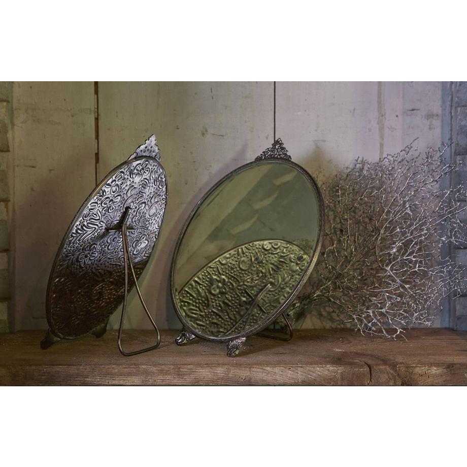 mutoni miroir mural Posh rond métal laiton antique  