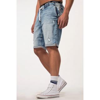 Sthuge  Bermuda di jeans con FLEXLASTIC® ed effetto sdrucito, fino alla tg. 8XL 