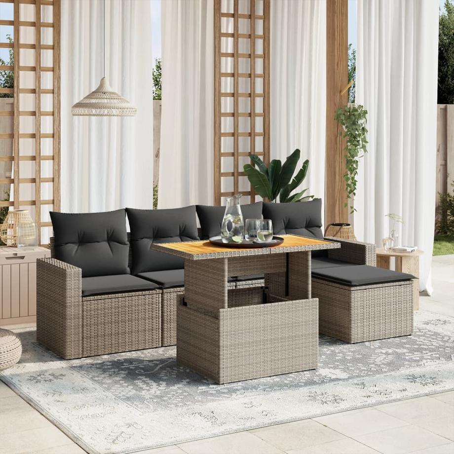 VidaXL Garten sofagarnitur poly-rattan  