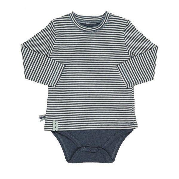Image of Langarm-bodyshirt Unisex Indigo 3-6M