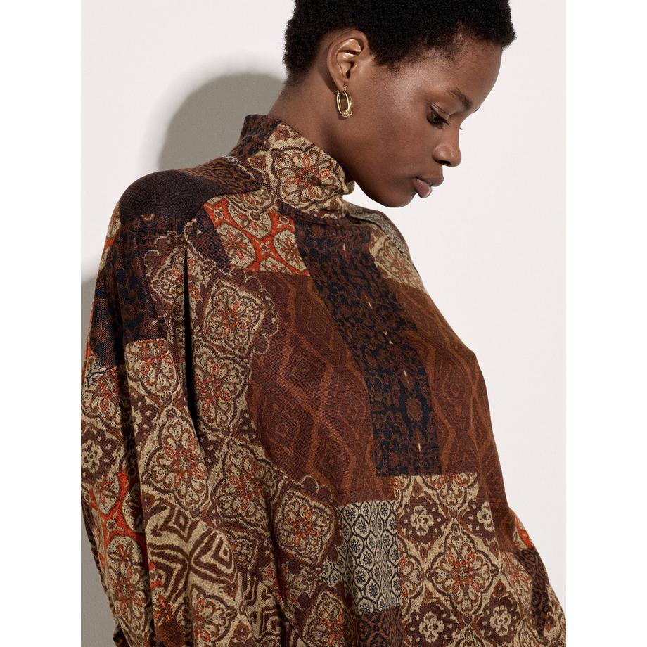 APRICOT Patchwork-Rollkragen-Top  