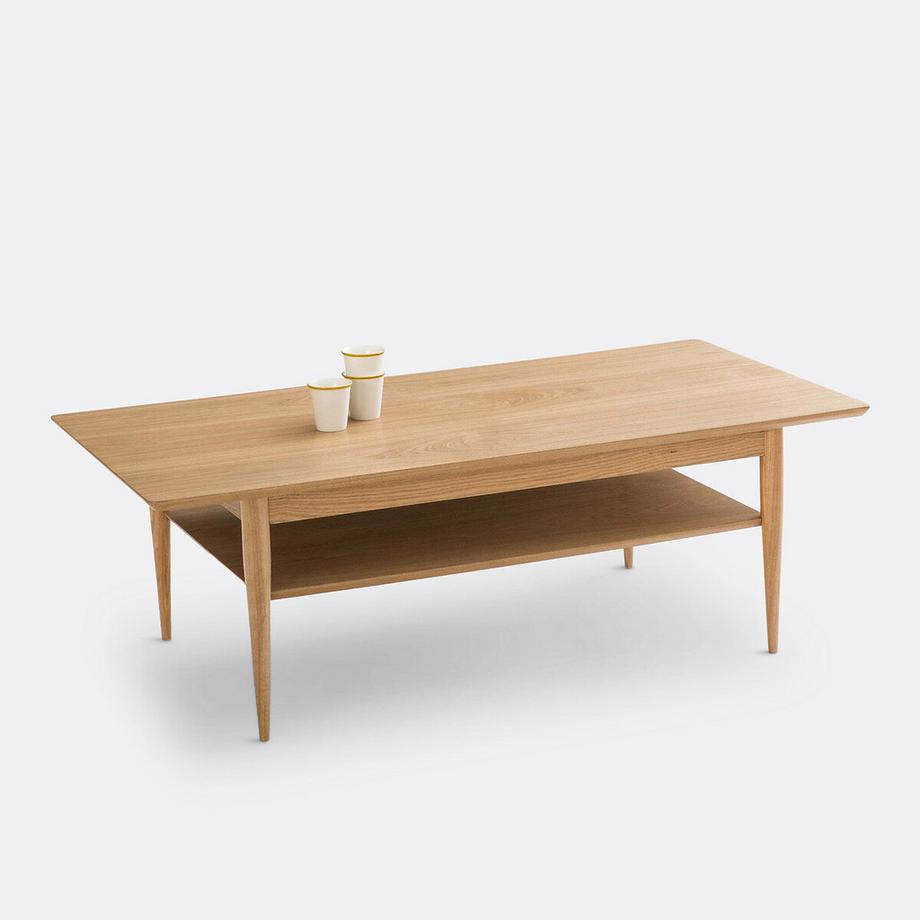 La Redoute Intérieurs Table basse double plateau frêne  