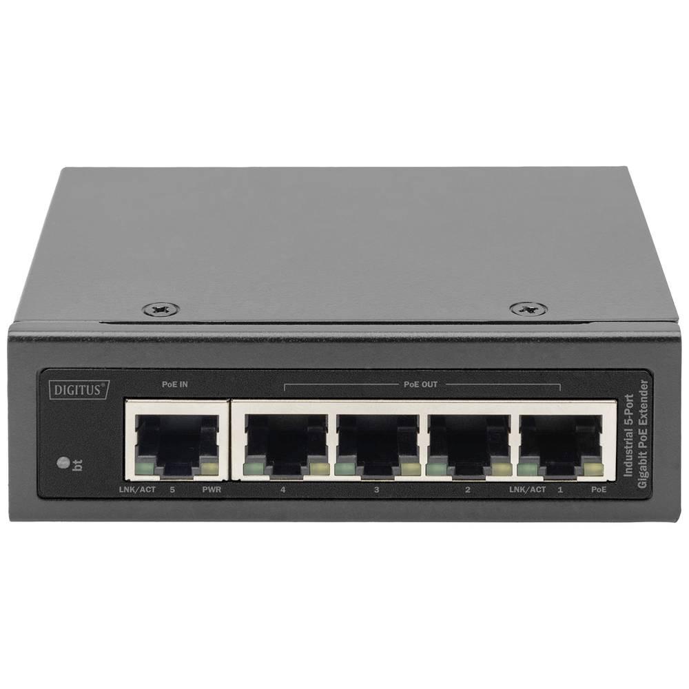 Digitus  Industrieller 5-Port Gigabit PoE Extender 