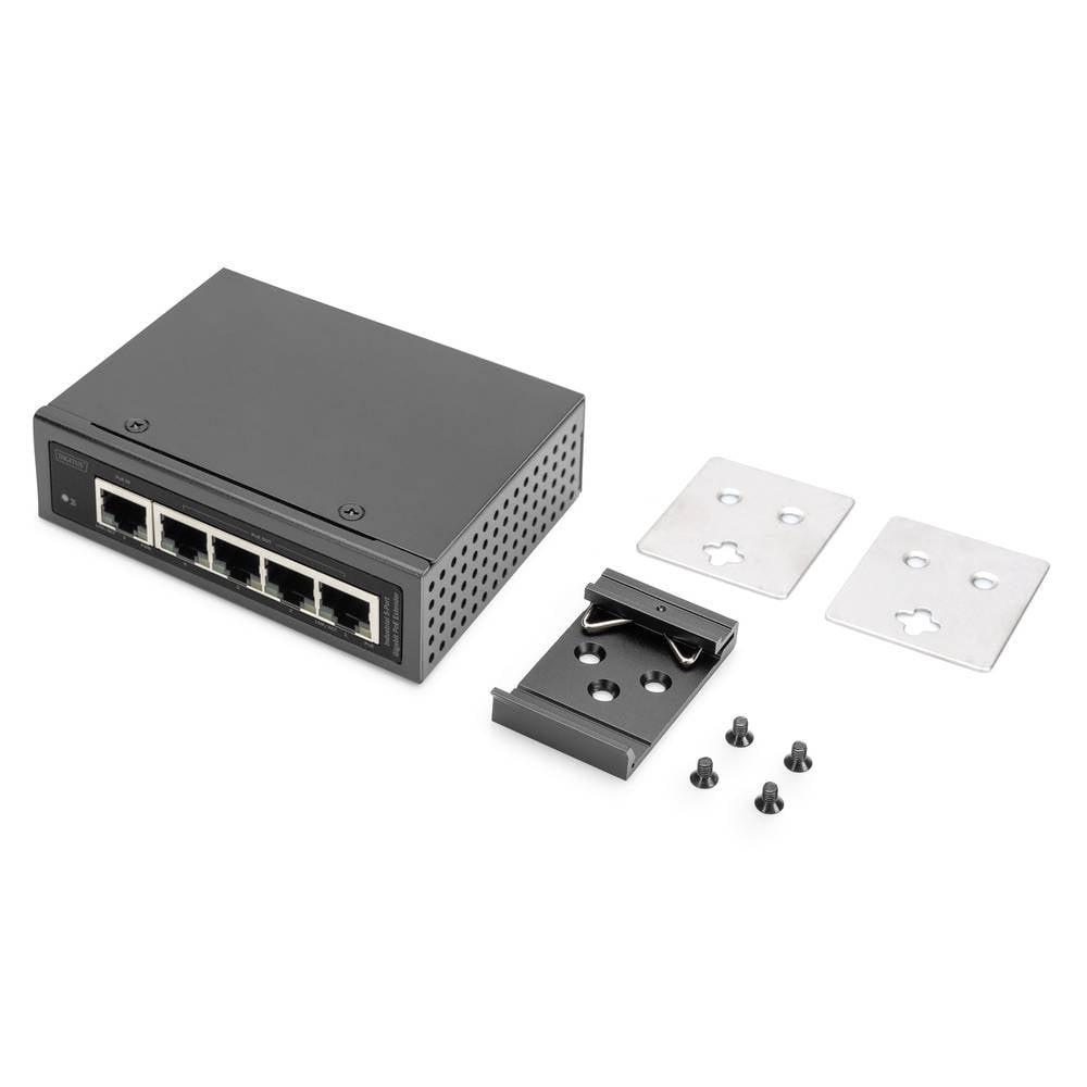 Digitus  Industrieller 5-Port Gigabit PoE Extender 