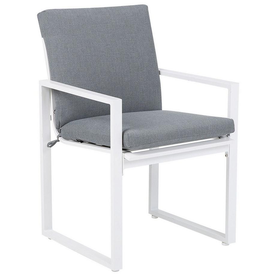 Beliani Set mit 2 Stühlen und Sitzkissen aus Stoff Modern PANCOLE  