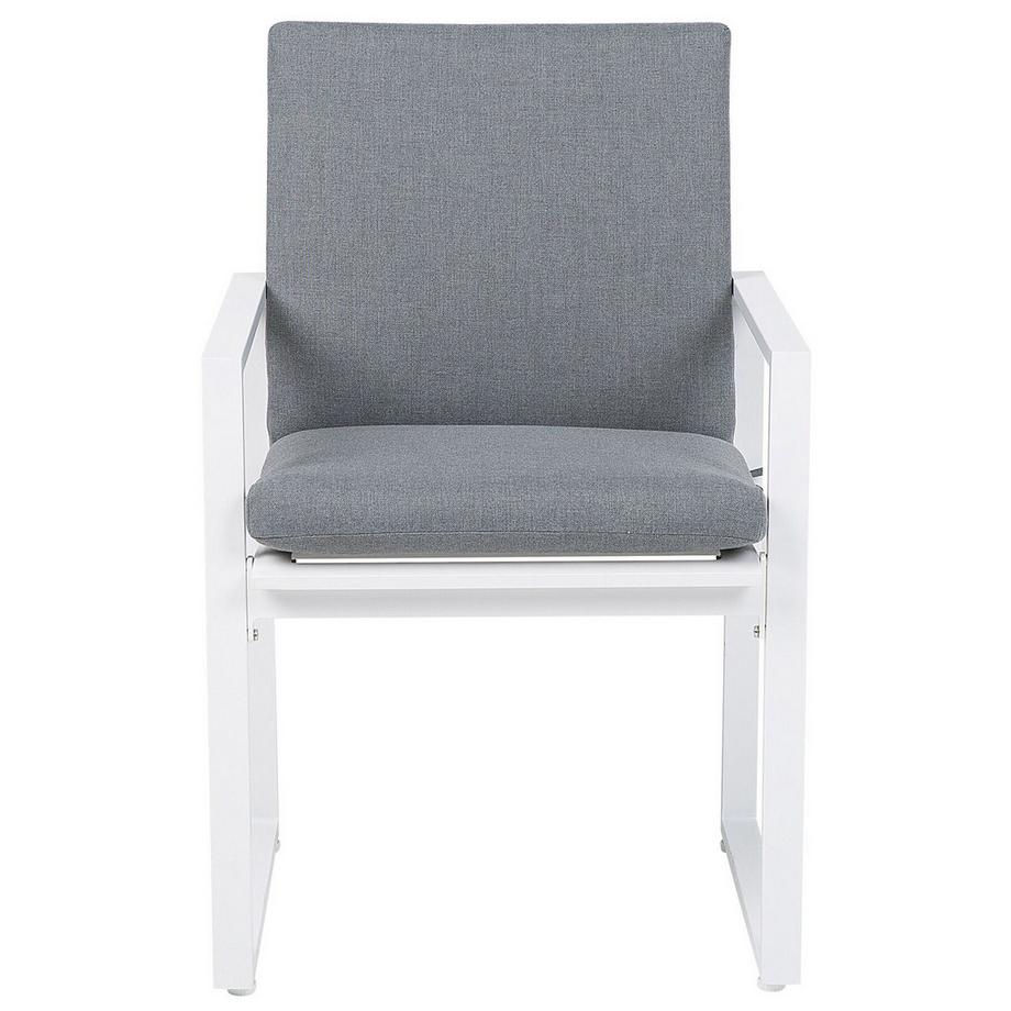 Beliani Set mit 2 Stühlen und Sitzkissen aus Stoff Modern PANCOLE  