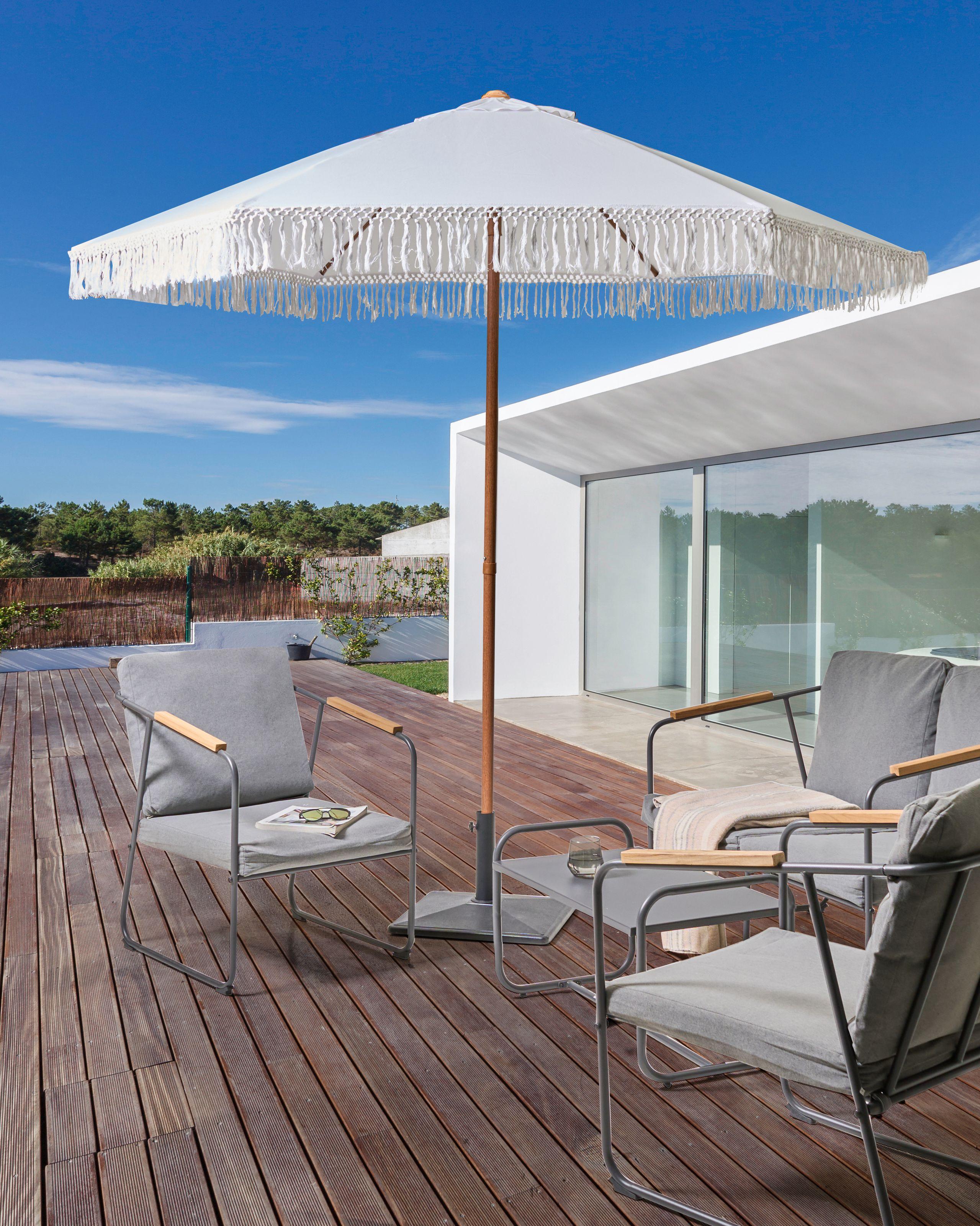 Beliani Ombrellone da esterno en Tessuto Classico MURASA  