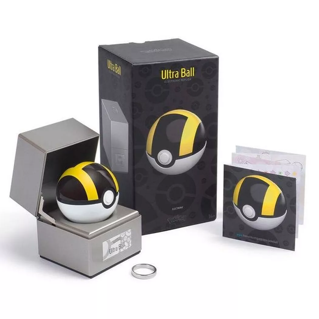 Nintendo - Pokémon: Die-Cast Collectible Ultra Ball  Replica, Multicolor