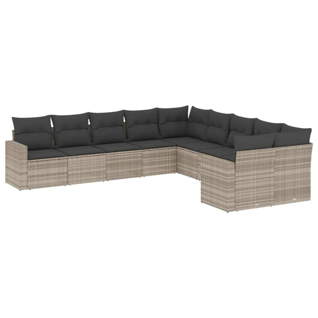 VidaXL set divano da giardino Polirattan  