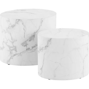 Table basse Mizzu blanche (lot de 2)