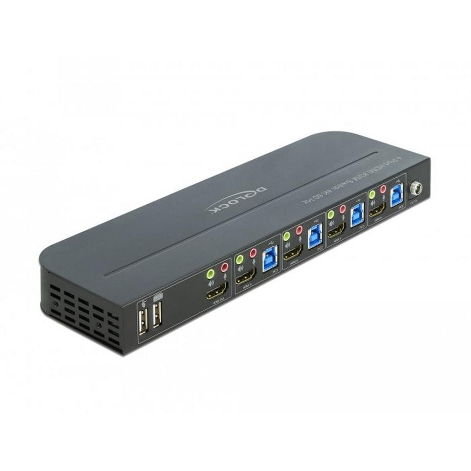 DeLock  11483 Tastatur/Video/Maus (KVM)-Switch Schwarz 